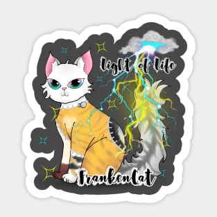 Frankencat, the purrfect Halloween pet Sticker